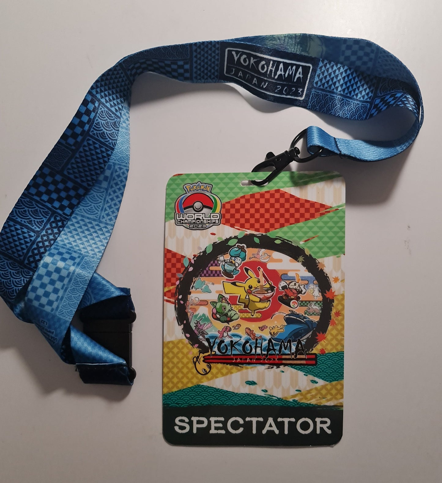 Pokemon World Championship 2023 Spectator Exclusive Badge & Lanyard