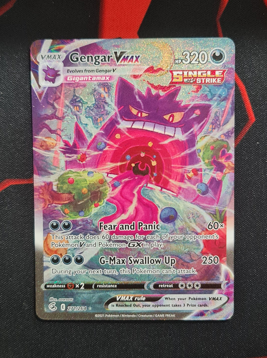 Pokemon Card Fusion Strike 271/264 Gengar VMAX Secret Rare