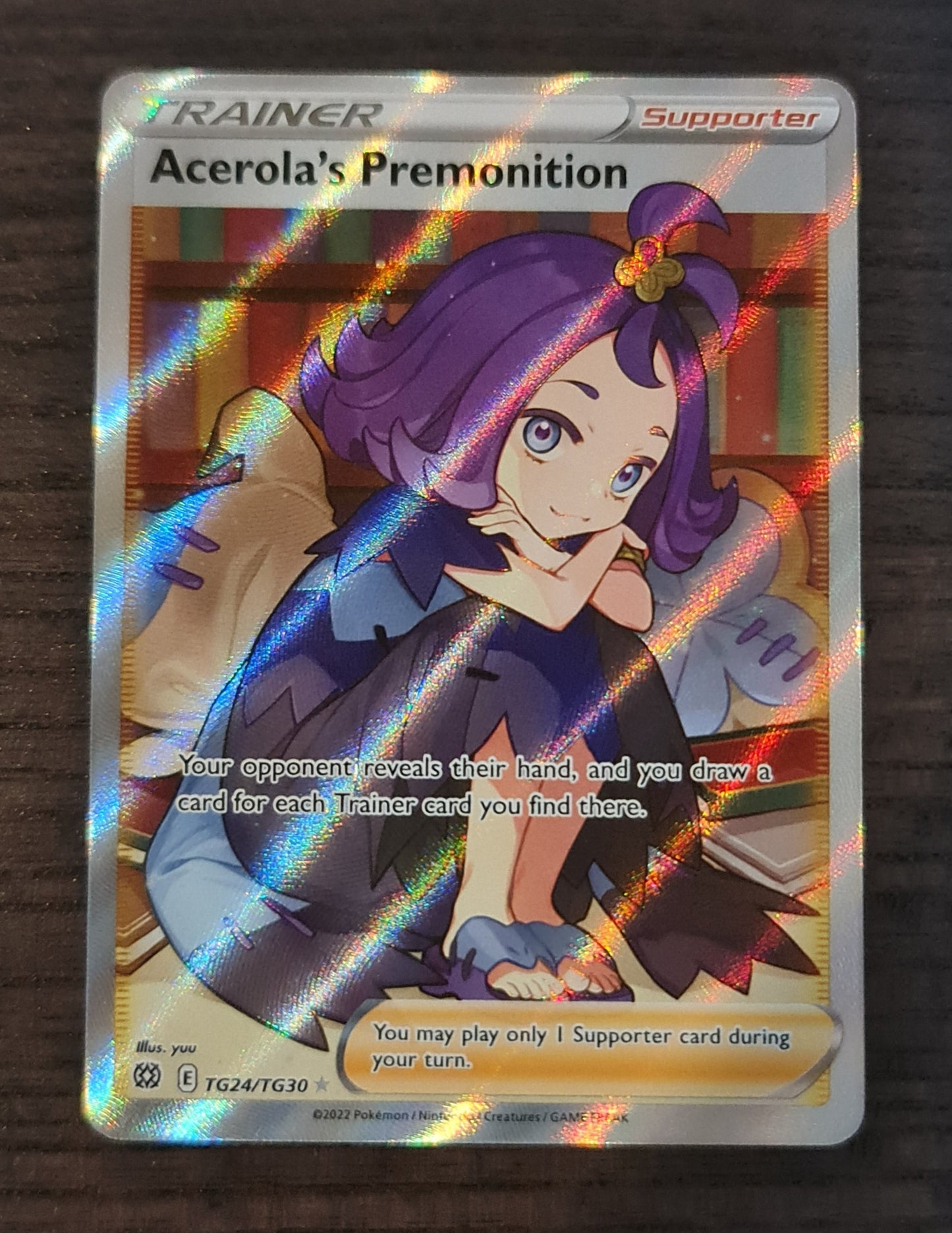 بطاقة بوكيمون Brilliant Stars TG24/TG30 Acerola's Premonition Full Art *M*