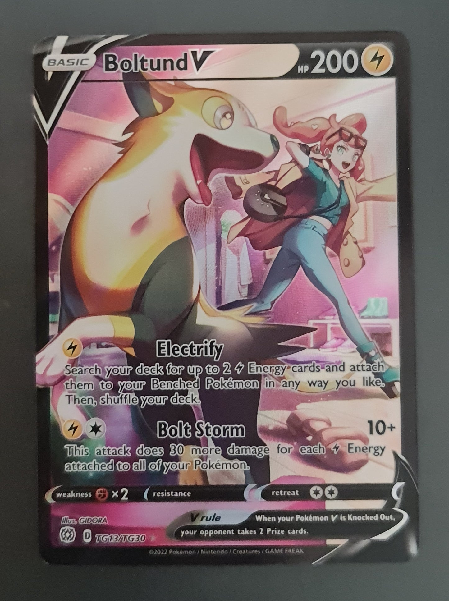 Pokemon Card Brilliant Stars TG13/TG30 Boltund V Ultra Rare *M*