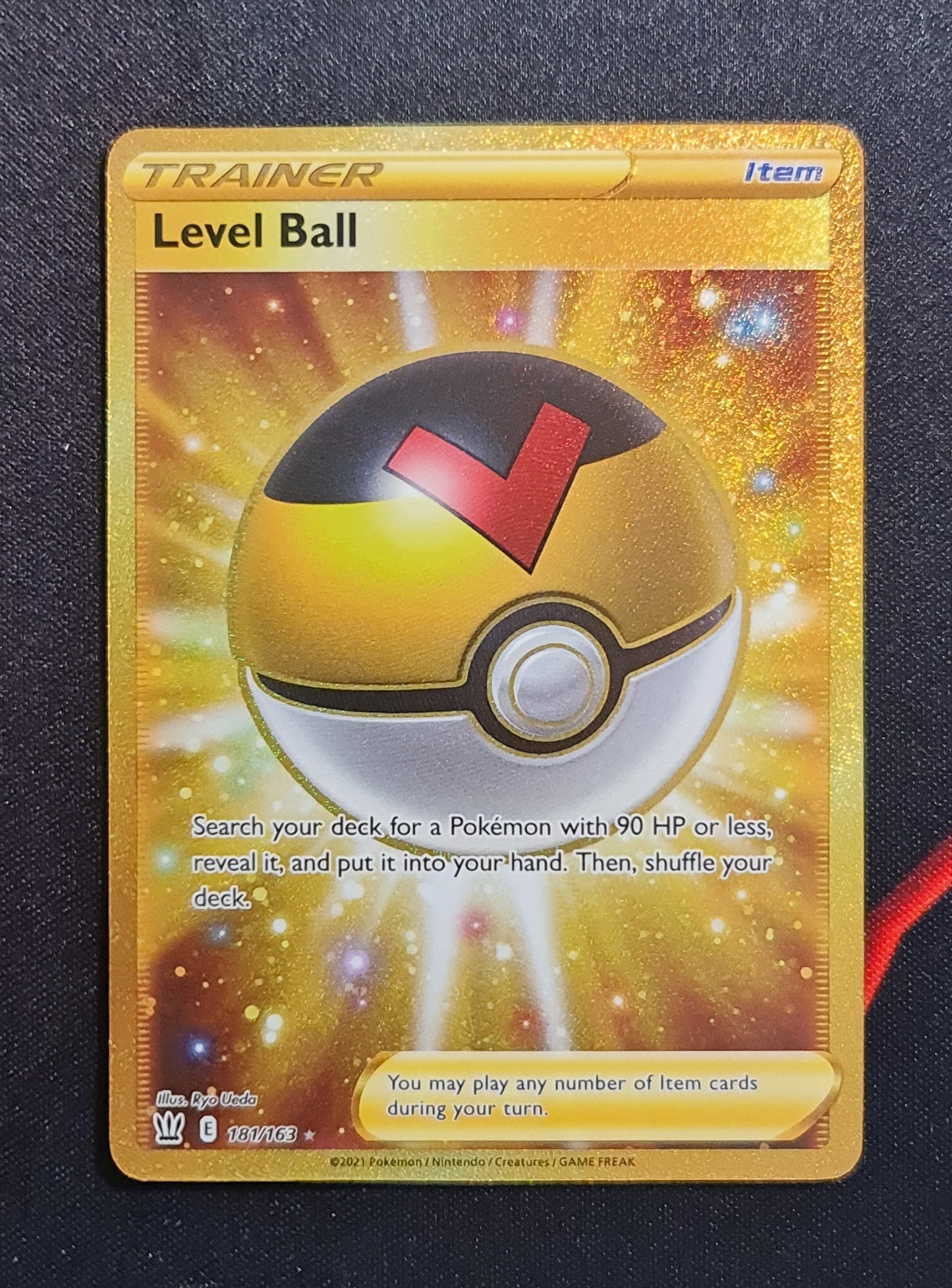 <transcy>لعبة Pokemon Card Battle Styles 181/163 181/163 Level Ball Item Secret نادرة</transcy>