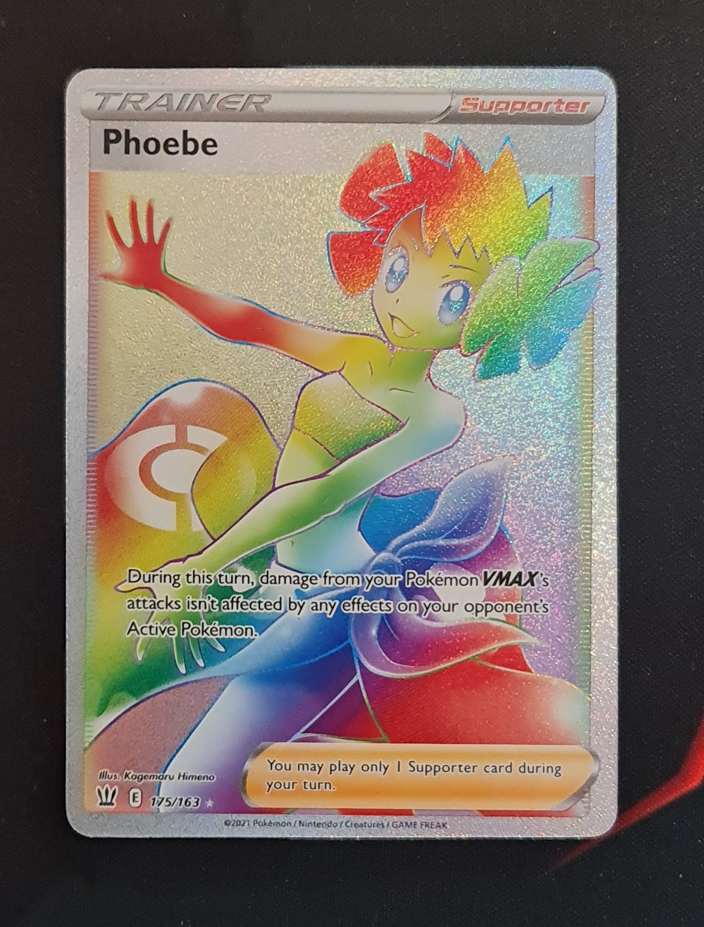 Pokemon Card Battle Styles 175/163 175/163 Phoebe Supporter Hyper Rare