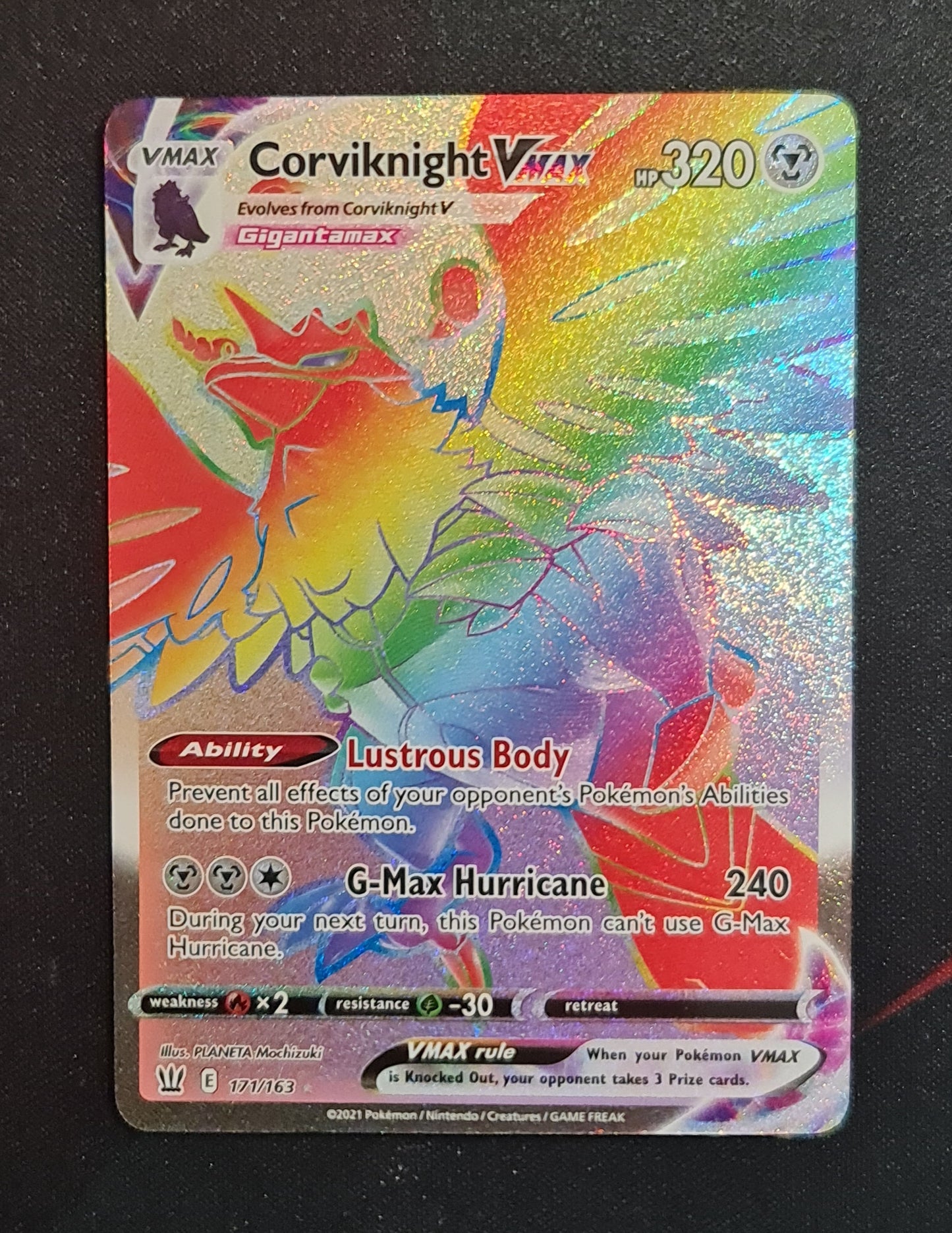 Pokemon Card Battle Styles 171/163 171/163 Corviknight VMAX Hyper Rare