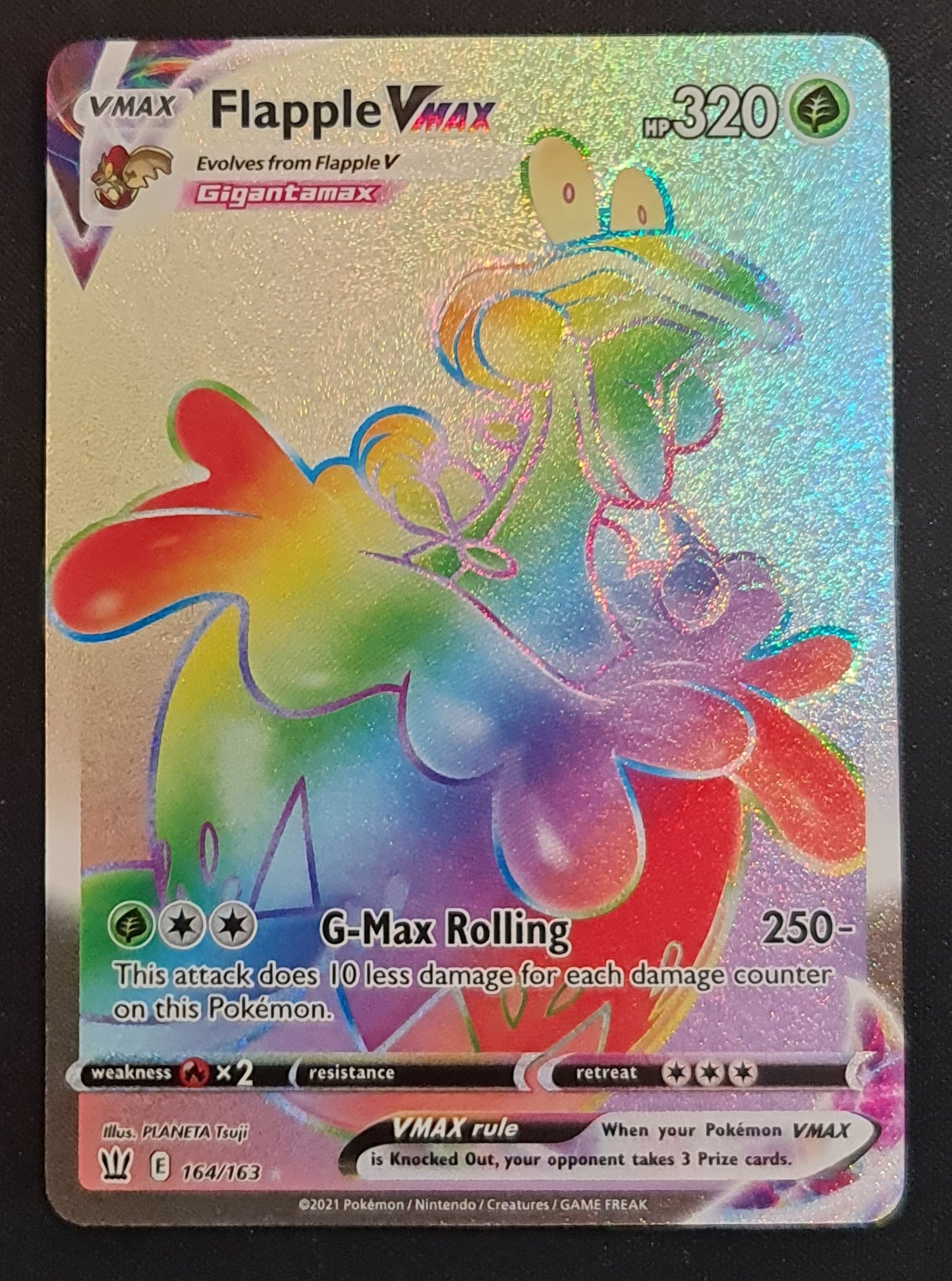 Pokemon Card Battle Styles 164/163 164/163 Flapple VMAX Hyper Rare