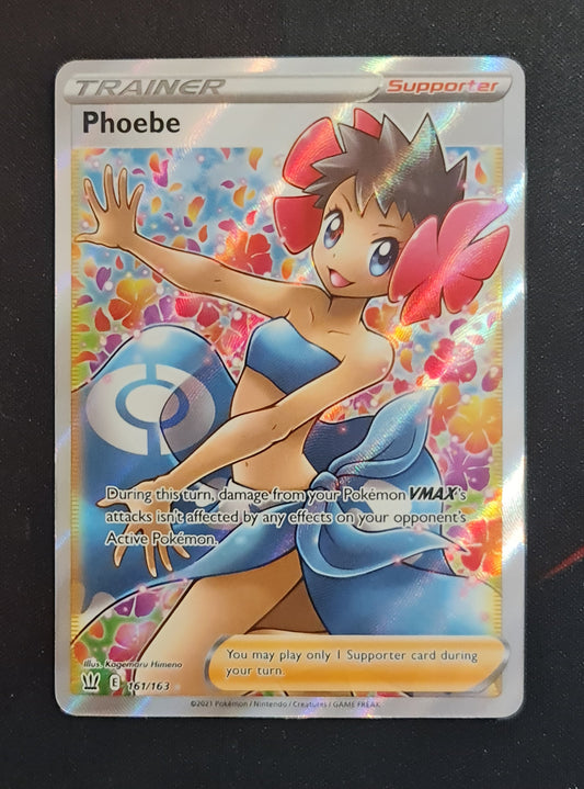 <transcy>أنماط بطاقات البوكيمون 161/163 161/163 Phoebe Supporter Full Art</transcy>