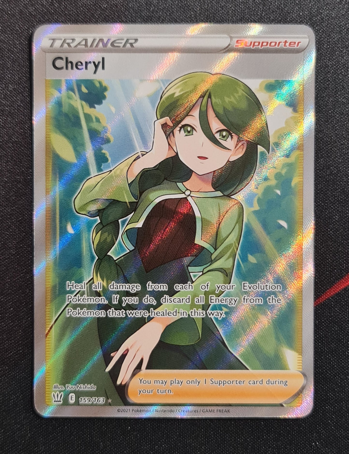 Pokemon Card Battle Styles 159/163 159/163 Cheryl Supporter Full Art