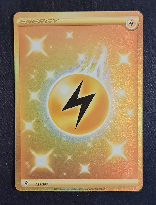 <transcy>Pokemon Card Evolving Skies 235/203 235/203 Electric Energy Secret Rare</transcy>