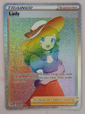 Pokemon Card Lost Origin 208/196 Lady Supporter Hyper Rare *MINT*
