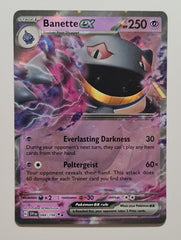 Pokemon Card Scarlet & Violet 088/198 88/198 Banette ex Double Rare *MINT*