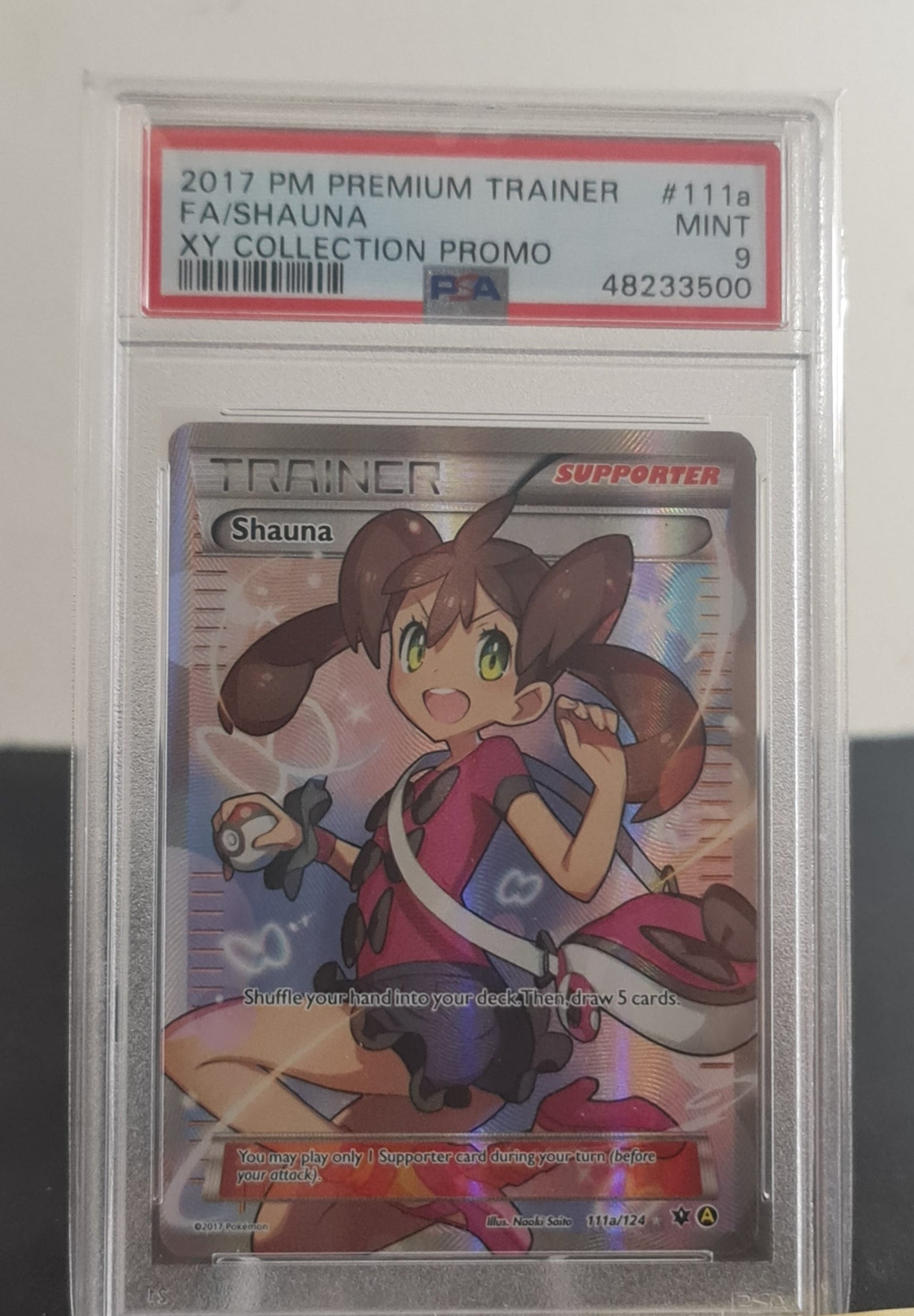 Pokemon Card PSA 9 MINT Shauna 111a/124 Fates Collide