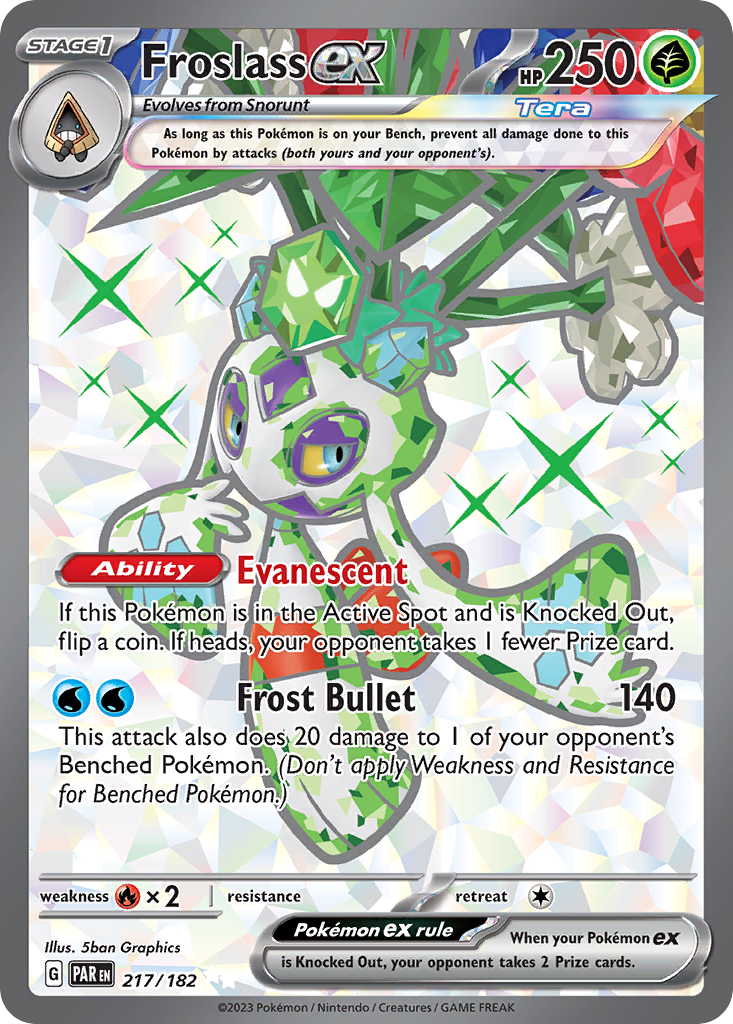 217/182 Froslass ex  Pokemon Card  Paradox Rift Ultra Rare *MINT*