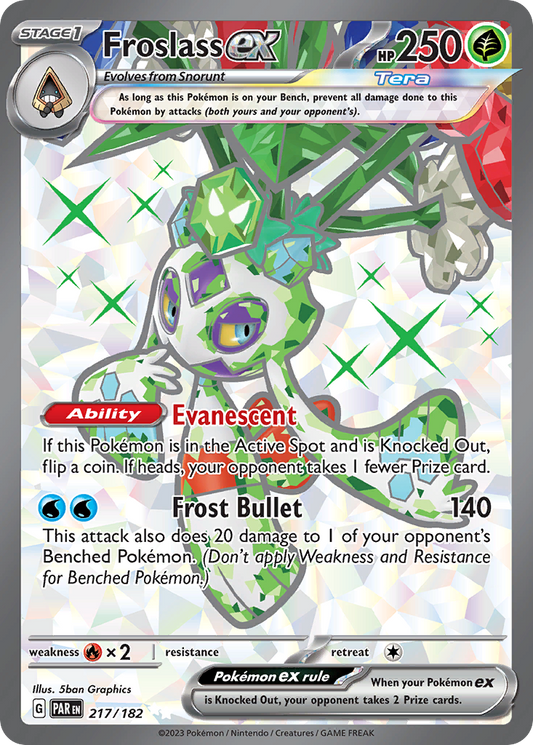 217/182 Froslass ex  Pokemon Card  Paradox Rift Ultra Rare *MINT*