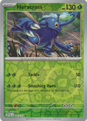 Pokemon Card Paldea Evolved 006/193 6/193 Heracross Reverse Holo Uncommon *MINT*