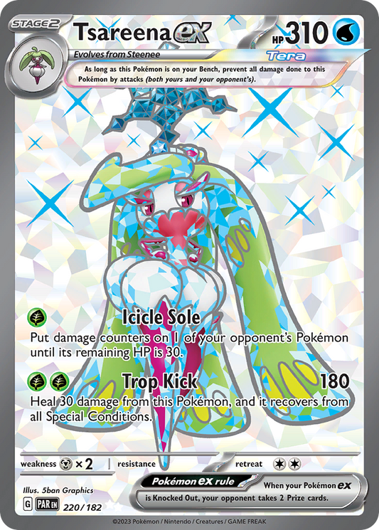 220/182 Tsareena ex  Pokemon Card  Paradox Rift Ultra Rare *MINT*