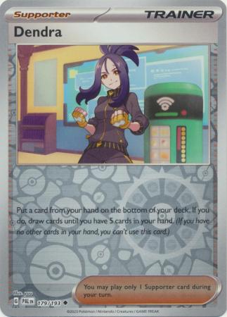 Pokemon Card Paldea Evolved 179/193 Dendra Supporter Reverse Holo Uncommon *MINT*