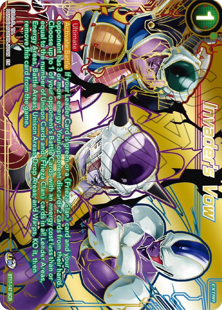 DBS BT17-147 SCR Invader's Vow Ultimate Squad *MINT*