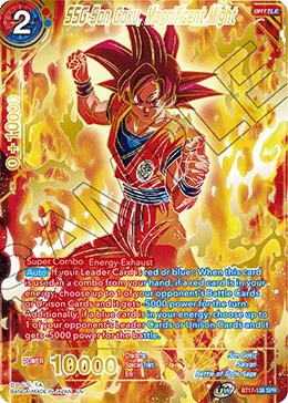 DBS BT17-138 SPR SSG Son Goku, Magnificient Might Ultimate Squad *MINT*