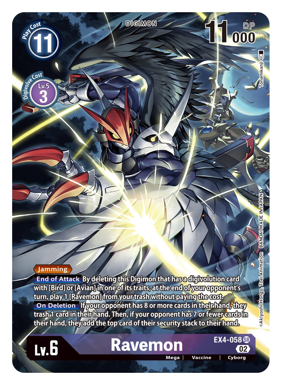 Digimon Card Alternative Being Ravemon Alt Art EX4-058 SR