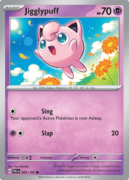 Pokemon Card Paldea Evolved 083/193 83/193 Jigglypuff Common *MINT*