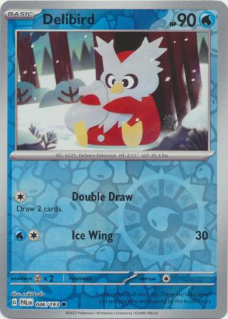 Pokemon Card Paldea Evolved 046/193 46/193 Delibird Reverse Holo Common *MINT*