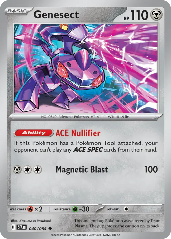 040/064 40/64 Genesect Pokemon Card Shrouded Fable Uncommon *MINT*