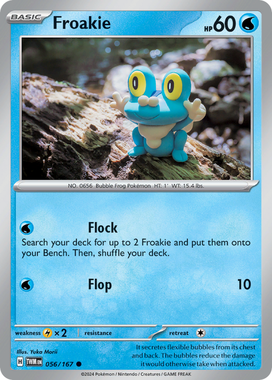 056/167 56/167 Froakie  Pokemon Card  Twilight Masquerade Common *MINT*