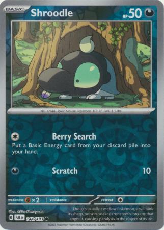 Pokemon Card Paldea Evolved 144/193 Shroodle Reverse Holo Common *MINT*