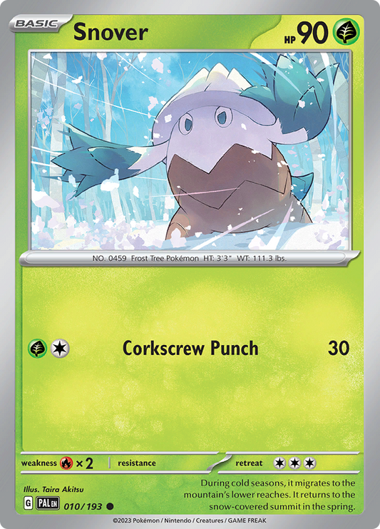 Pokemon Card Paldea Evolved 010/193 10/193 Snover Common *MINT*