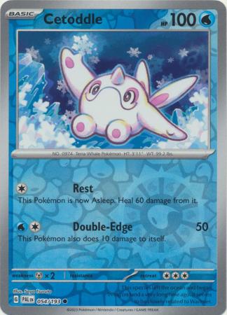 Pokemon Card Paldea Evolved 054/193 54/193 Cetoddle Reverse Holo Common *MINT*