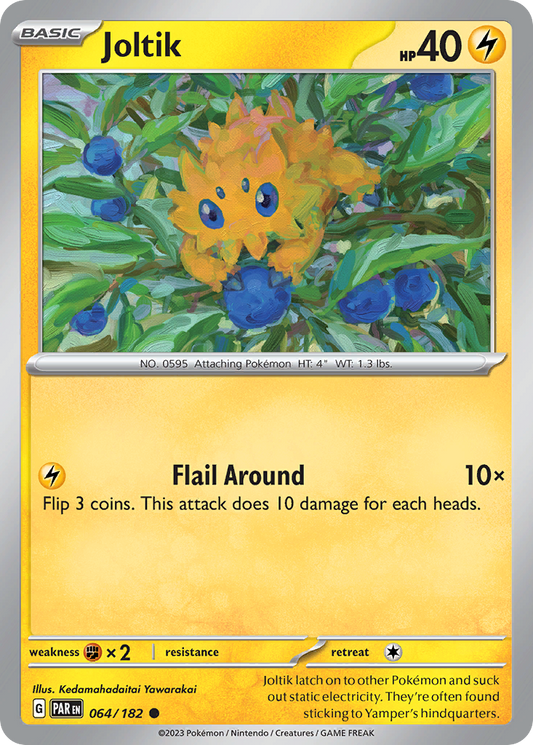 064/182 64/182 Joltik  Pokemon Card  Paradox Rift Common *MINT*