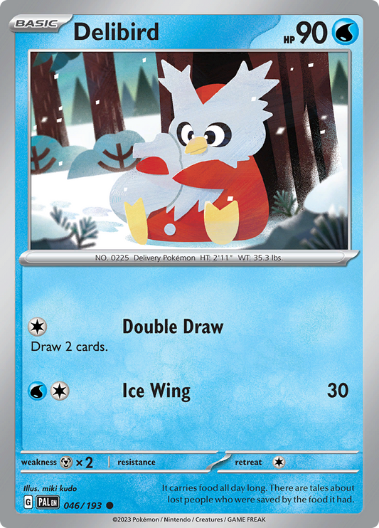 Pokemon Card Paldea Evolved 046/193 46/193 Delibird Common *MINT*