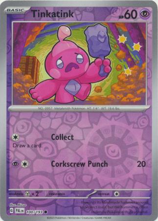 Pokemon Card Paldea Evolved 100/193 Tinkatink Reverse Holo Common *MINT*