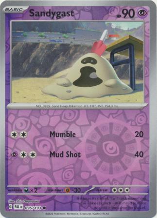 Pokemon Card Paldea Evolved 095/193 95/193 Sandygast Reverse Holo Common *MINT*