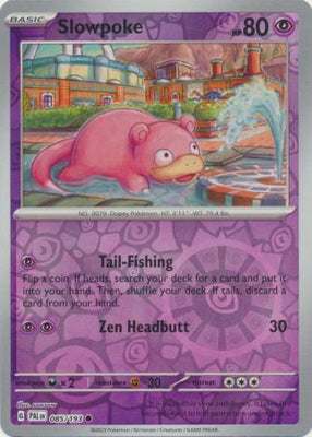 Pokemon Card Paldea Evolved 085/193 85/193 Slowpoke Reverse Holo Common *MINT*