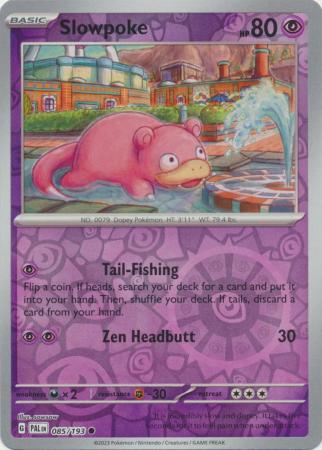 Pokemon Card Paldea Evolved 085/193 85/193 Slowpoke Reverse Holo Common *MINT*