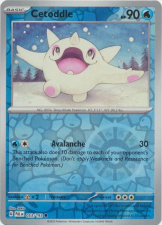 Pokemon Card Paldea Evolved 053/193 53/193 Cetoddle Reverse Holo Common *MINT*