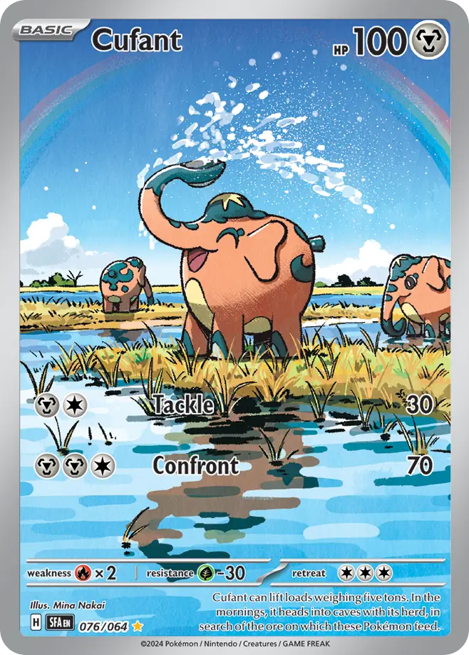 076/064 76/64 Cufant Pokemon Card Shrouded Fable Illustration Rare *MINT*