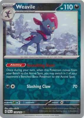 Pokemon Card Paldea Evolved 134/193 Weavile Reverse Holo Rare *MINT*