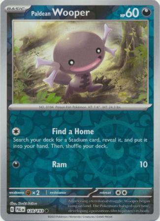 Pokemon Card Paldea Evolved 128/193 Paldean Wooper Reverse Holo Common *MINT*