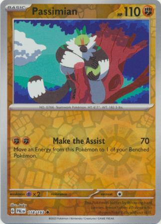 Pokemon Card Paldea Evolved 118/193 Passimian Reverse Holo Uncommon *MINT*