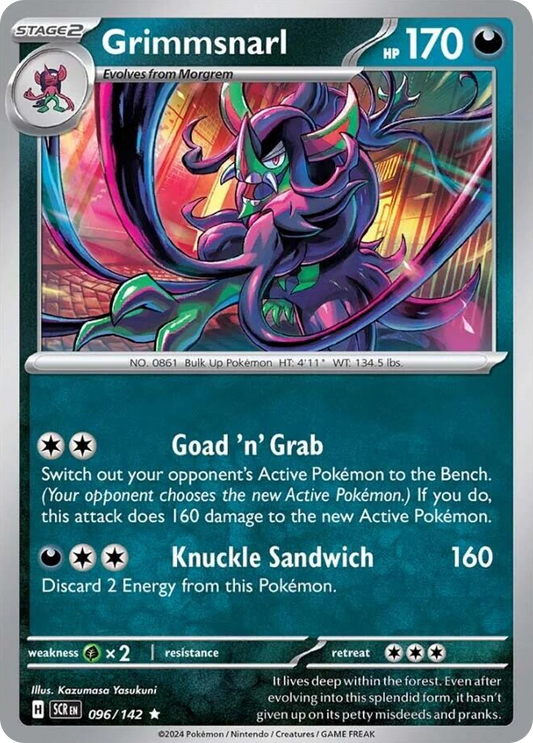 096/142 96/142 Grimmsnarl  Pokemon Card  Stellar Crown Holo Rare *MINT*