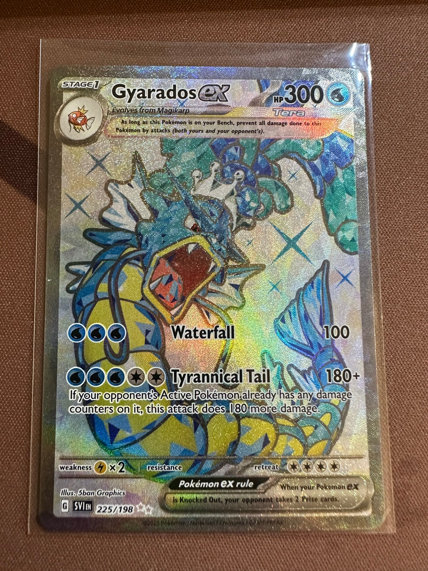 (S) Pokemon Card Scarlet & Violet 225/198 Gyarados ex Ultra Rare *MINT*