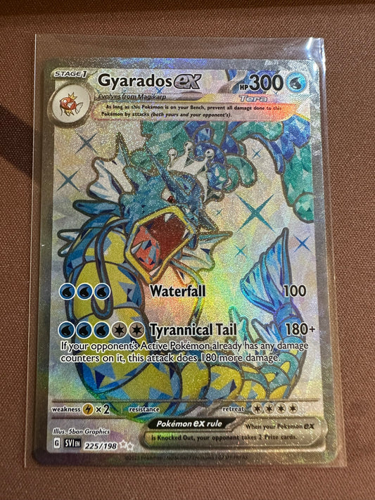 Pokemon Card Scarlet & Violet 225/198 Gyarados ex Ultra Rare *MINT*