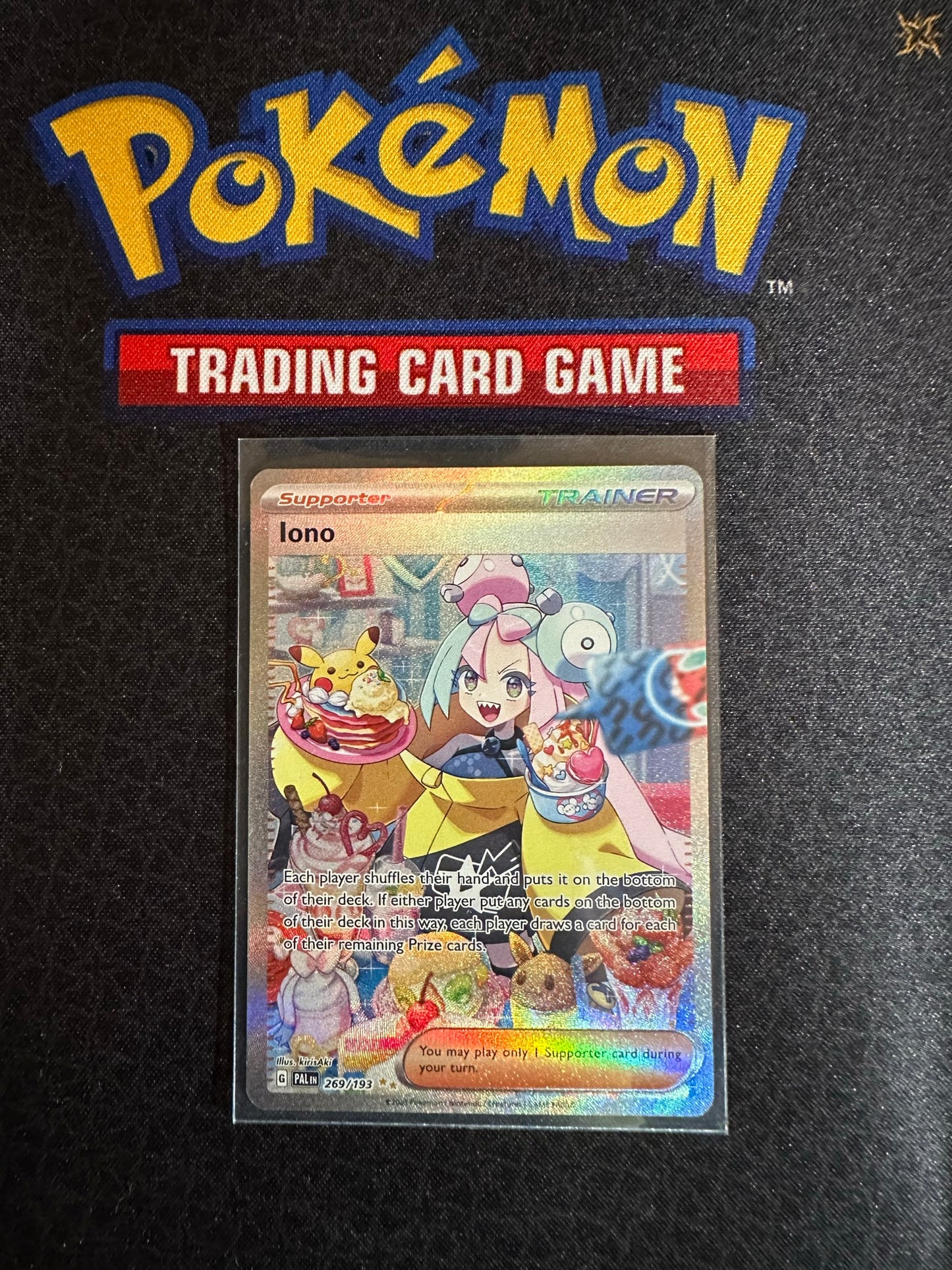 (S) Pokemon Card Paldea Evolved 269/193 Iono Supporter Special Illustration Rare *MINT*