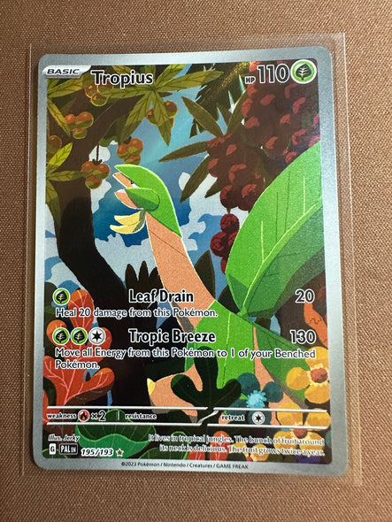 Pokemon Card Paldea Evolved 195/193 Tropius Illustration Rare *MINT*