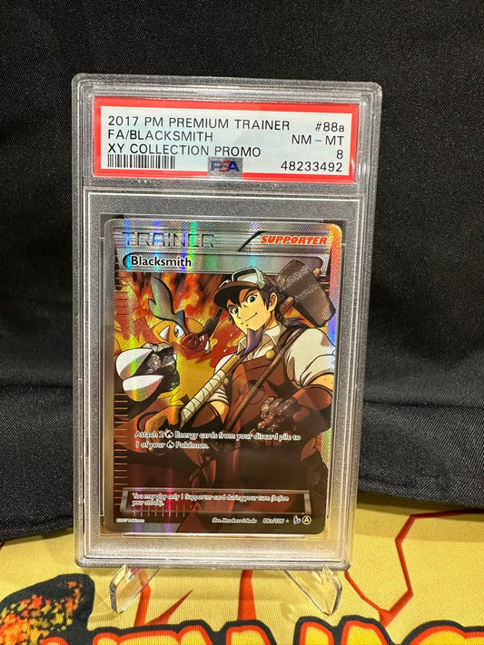 (S) Pokemon Card 88a/106 Blacksmith Flashfire Full Art PSA NM-MT 8