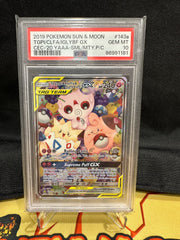 Pokemon Card 143a/236 Togepi & Cleffa & Igglybuff GX Cosmic Eclipse Full Art PSA GEM MINT 10