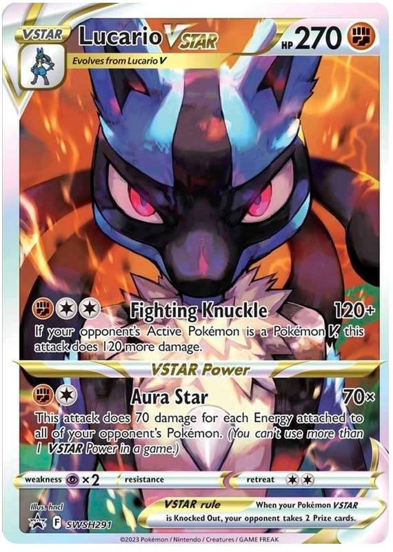 Pokemon Card SWSH Black Star Promos SWSH291 Lucario Vstar *MINT*