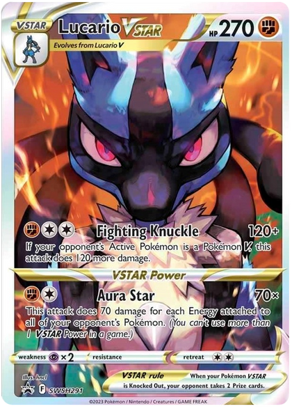 Pokemon Card SWSH Black Star Promos SWSH291 Lucario Vstar *MINT*