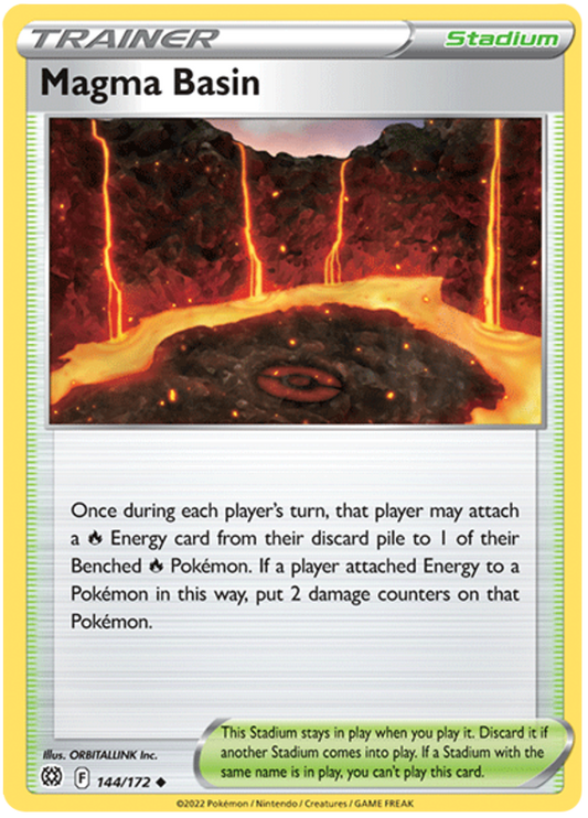 Pokemon Card Brilliant Stars 144/172 Magma Basin Uncommon